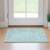 Piper Looms Mayfield Abstract AMF668 Teal Machine Washable Area Rug Scatter Lifestyle Image Feature