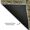Piper Looms Mayfield Patchwork AMF669 Brown Machine Washable Area Rug Backing Image
