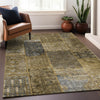 Piper Looms Mayfield Patchwork AMF669 Brown Machine Washable Area Rug Lifestyle Image Feature