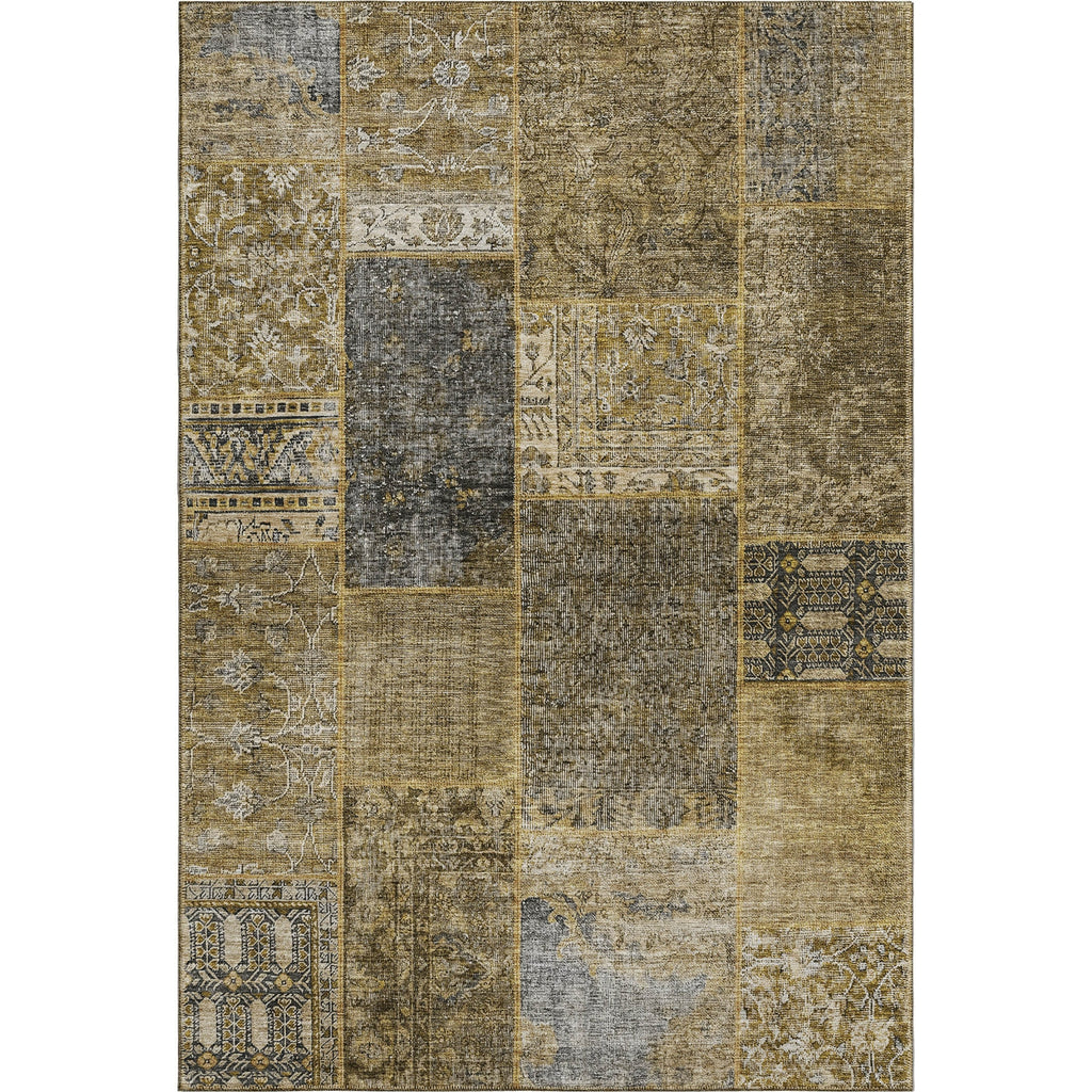 Piper Looms Mayfield Patchwork AMF669 Brown Machine Washable Area Rug main image