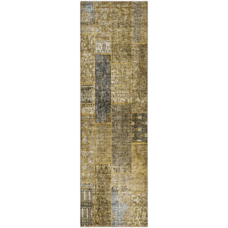 Piper Looms Mayfield Patchwork AMF669 Brown Machine Washable Area Rug Runner Main Image