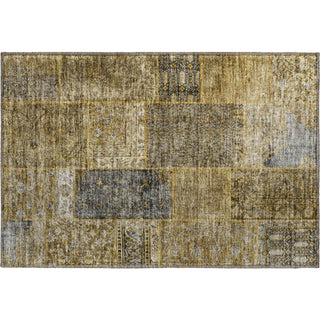 Piper Looms Mayfield Patchwork AMF669 Brown Machine Washable Area Rug Scatter Main Image