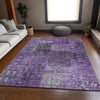 Piper Looms Mayfield Patchwork AMF669 Eggplant Machine Washable Area Rug Lifestyle Image Feature