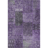 Piper Looms Mayfield Patchwork AMF669 Eggplant Machine Washable Area Rug main image