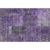 Piper Looms Mayfield Patchwork AMF669 Eggplant Machine Washable Area Rug Scatter Main Image