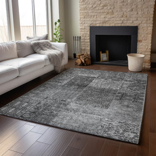 Piper Looms Mayfield Patchwork AMF669 Gray Machine Washable Area Rug Lifestyle Image Feature