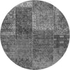 Piper Looms Mayfield Patchwork AMF669 Gray Machine Washable Area Rug Round Main Image