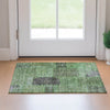 Piper Looms Mayfield Patchwork AMF669 Green Machine Washable Area Rug Scatter Lifestyle Image Feature