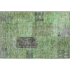 Piper Looms Mayfield Patchwork AMF669 Green Machine Washable Area Rug Scatter Main Image