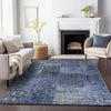 Piper Looms Mayfield Patchwork AMF669 Navy Machine Washable Area Rug Lifestyle Image Feature