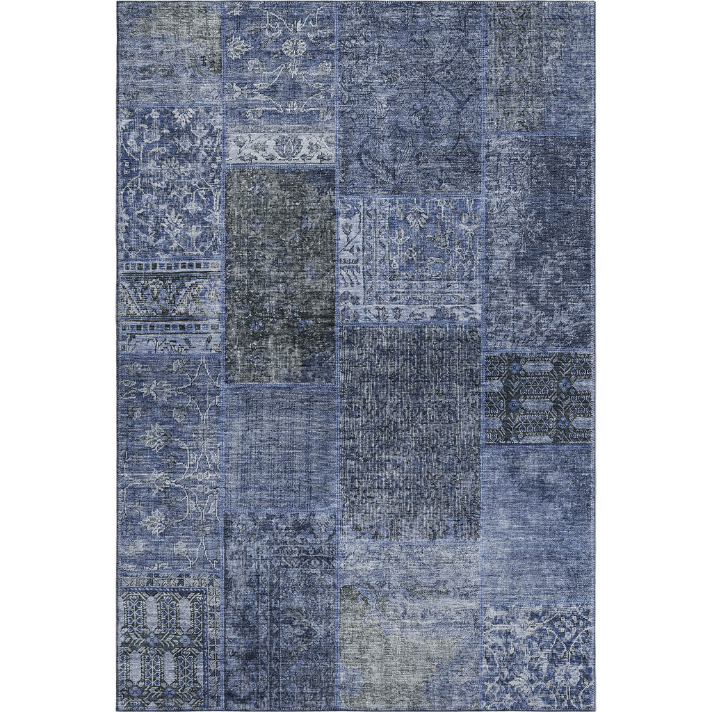 Piper Looms Mayfield Patchwork AMF669 Navy Machine Washable Area Rug main image
