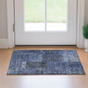 Piper Looms Mayfield Patchwork AMF669 Navy Machine Washable Area Rug Scatter Lifestyle Image Feature