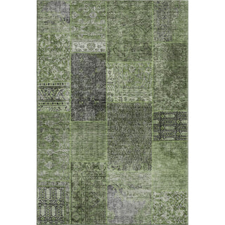 Piper Looms Mayfield Patchwork AMF669 Olive Machine Washable Area Rug main image