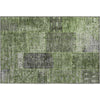 Piper Looms Mayfield Patchwork AMF669 Olive Machine Washable Area Rug Scatter Main Image
