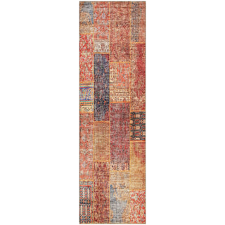 Piper Looms Mayfield Patchwork AMF669 Red Machine Washable Area Rug Runner Main Image