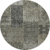 Piper Looms Mayfield Patchwork AMF669 Taupe Machine Washable Area Rug Round Main Image