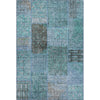 Piper Looms Mayfield Patchwork AMF669 Teal Machine Washable Area Rug main image