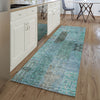 Piper Looms Mayfield Patchwork AMF669 Teal Machine Washable Area Rug Runner Lifestyle Image Feature