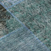 Piper Looms Mayfield Patchwork AMF669 Teal Machine Washable Area Rug Swatch Image