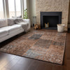 Piper Looms Mayfield Patchwork AMF669 Terracotta Machine Washable Area Rug Lifestyle Image Feature