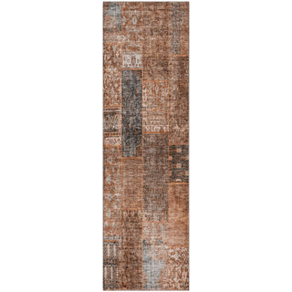 Piper Looms Mayfield Patchwork AMF669 Terracotta Machine Washable Area Rug Runner Main Image