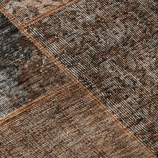 Piper Looms Mayfield Patchwork AMF669 Terracotta Machine Washable Area Rug Swatch Image