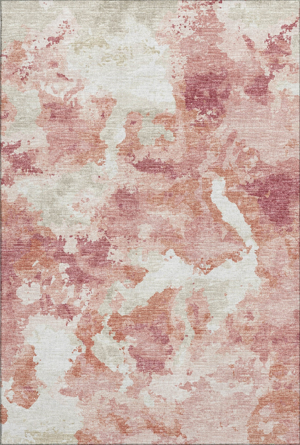 Piper Looms Mayfield Soft Abstract AMF67 Pink Machine Washable Area Rug ...