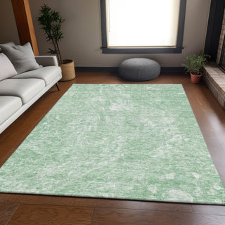 Piper Looms Mayfield Abstract AMF670 Mint Machine Washable Area Rug Lifestyle Image Feature