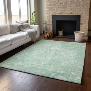 Piper Looms Mayfield Abstract AMF670 Mint Machine Washable Area Rug Lifestyle Image Feature