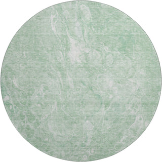 Piper Looms Mayfield Abstract AMF670 Mint Machine Washable Area Rug Round Main Image