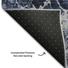 Piper Looms Mayfield Abstract AMF670 Navy Machine Washable Area Rug Backing Image
