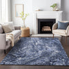 Piper Looms Mayfield Abstract AMF670 Navy Machine Washable Area Rug Lifestyle Image Feature