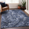 Piper Looms Mayfield Abstract AMF670 Navy Machine Washable Area Rug Lifestyle Image Feature