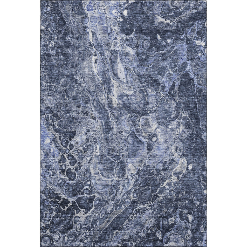 Piper Looms Mayfield Abstract AMF670 Navy Machine Washable Area Rug main image