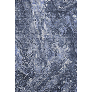 Piper Looms Mayfield Abstract AMF670 Navy Machine Washable Area Rug main image