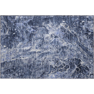 Piper Looms Mayfield Abstract AMF670 Navy Machine Washable Area Rug Scatter Main Image