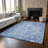 Piper Looms Mayfield Abstract AMF670 Sky Machine Washable Area Rug Lifestyle Image Feature