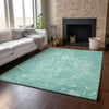 Piper Looms Mayfield Abstract AMF670 Teal Machine Washable Area Rug Lifestyle Image Feature
