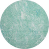 Piper Looms Mayfield Abstract AMF670 Teal Machine Washable Area Rug Round Main Image