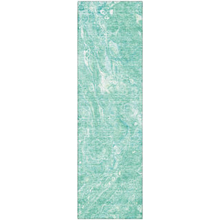 Piper Looms Mayfield Abstract AMF670 Teal Machine Washable Area Rug Runner Main Image