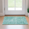 Piper Looms Mayfield Abstract AMF670 Teal Machine Washable Area Rug Scatter Lifestyle Image Feature