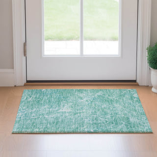 Piper Looms Mayfield Abstract AMF670 Teal Machine Washable Area Rug Scatter Lifestyle Image Feature