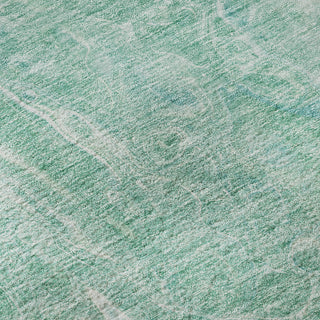 Piper Looms Mayfield Abstract AMF670 Teal Machine Washable Area Rug Swatch Image
