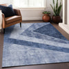 Piper Looms Mayfield Geometric AMF671 Blue Machine Washable Area Rug Lifestyle Image Feature