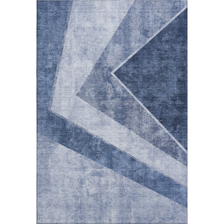 Piper Looms Mayfield Geometric AMF671 Blue Machine Washable Area Rug main image