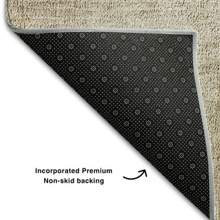 Piper Looms Mayfield Geometric AMF671 Brown Machine Washable Area Rug Backing Image