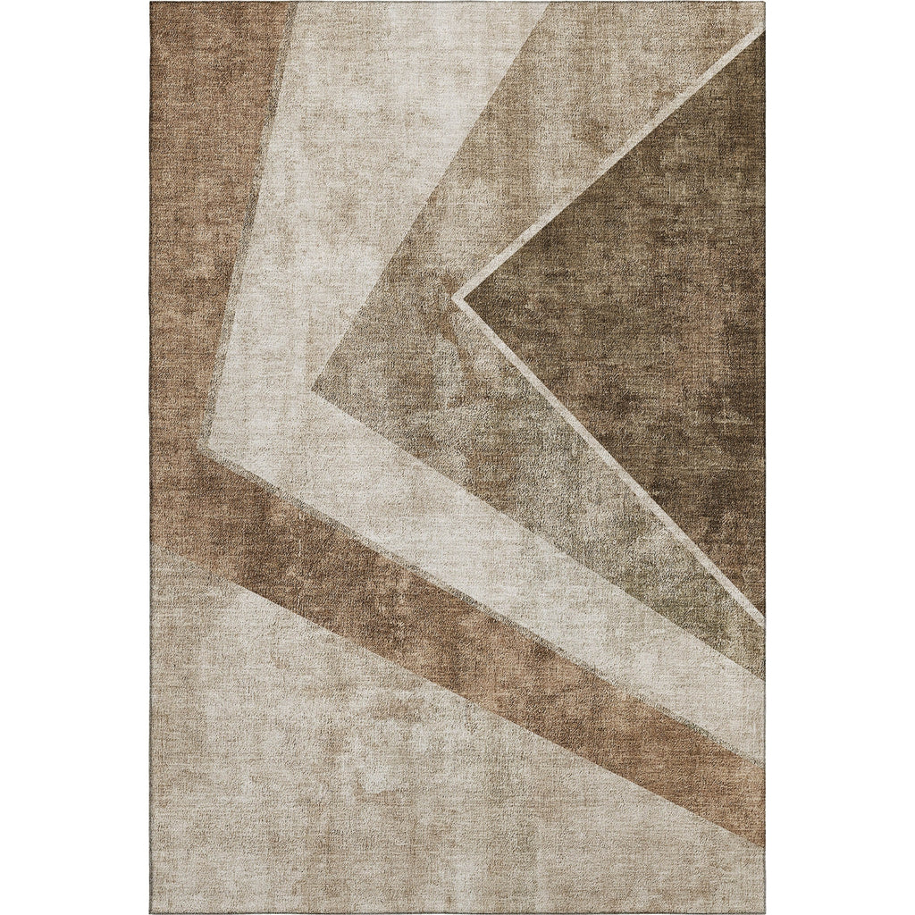 Piper Looms Mayfield Geometric AMF671 Brown Machine Washable Area Rug main image