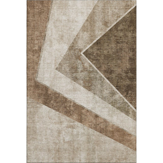 Piper Looms Mayfield Geometric AMF671 Brown Machine Washable Area Rug main image