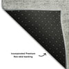 Piper Looms Mayfield Geometric AMF671 Gray Machine Washable Area Rug Backing Image