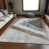 Piper Looms Mayfield Geometric AMF671 Gray Machine Washable Area Rug Lifestyle Image Feature